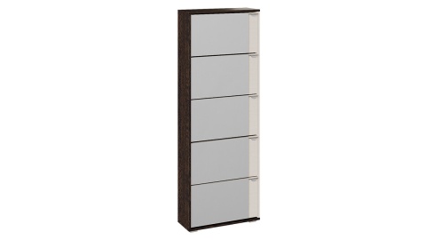 Тумба для Обуви Модерн тип 9 Венге Цаво/Дуб Молочный (Ш-600 мм x В-1656 мм x Г-230 мм)
